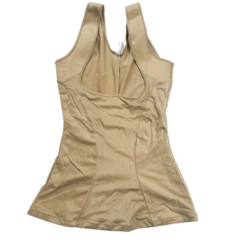 Maidenform Shapewear Tank XL Beige Control Cami Smoothing Stretch Slimming Top